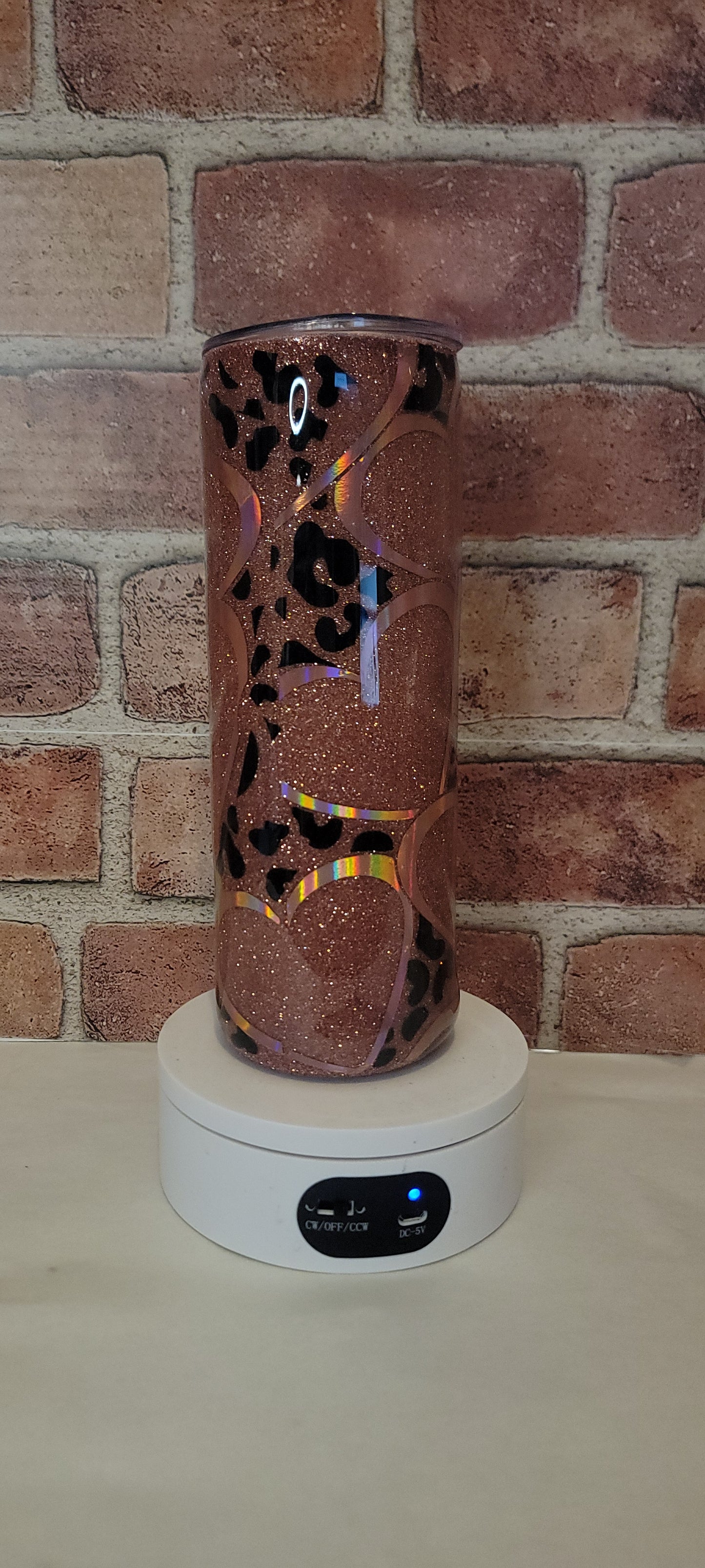 20 ounce heart themed tumbler