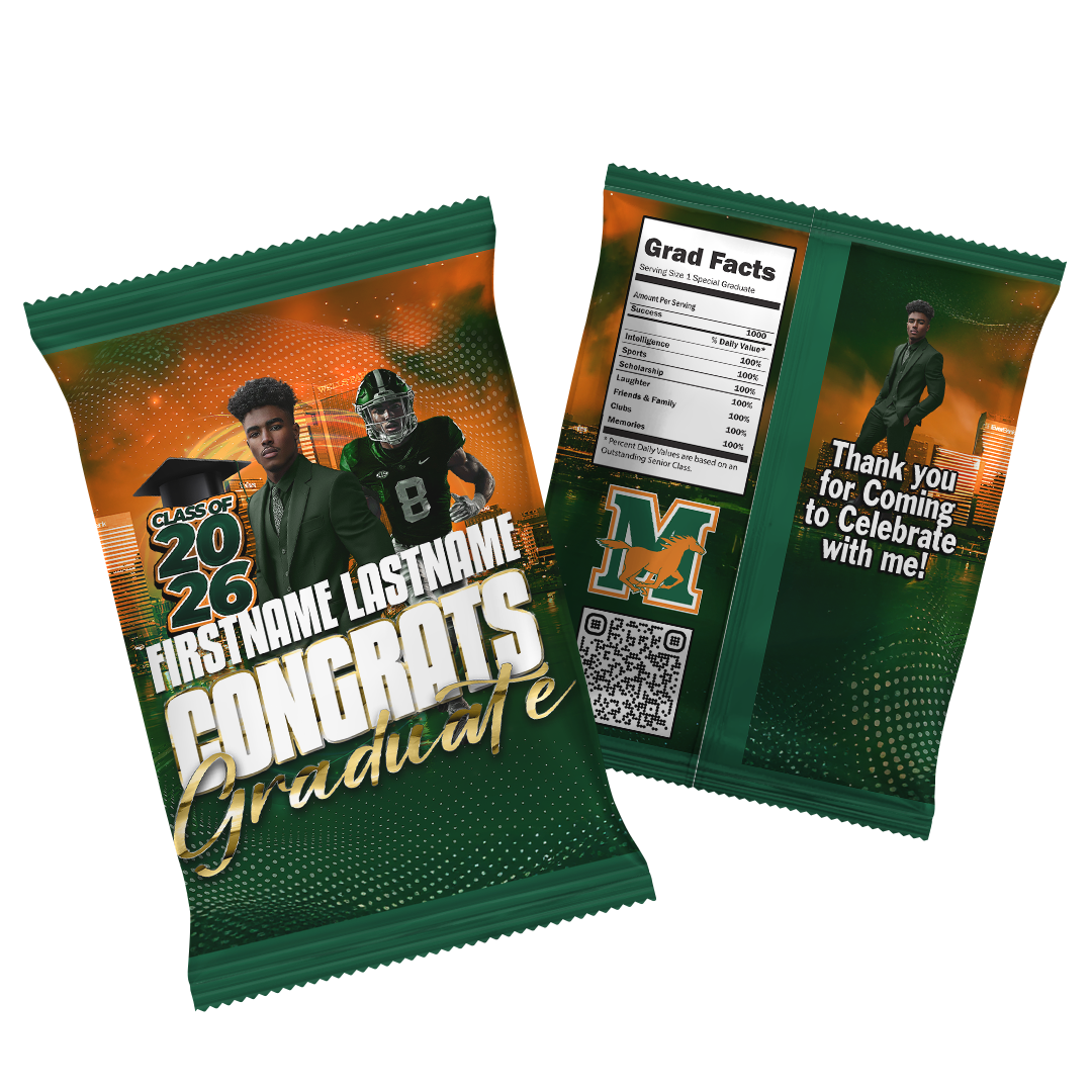 Custom Chip Bags – Personalized Party Favor Bags (Graduation, Birthday, Wedding & More)