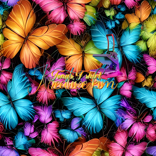 3D COLORFUL BUTTERFLIES