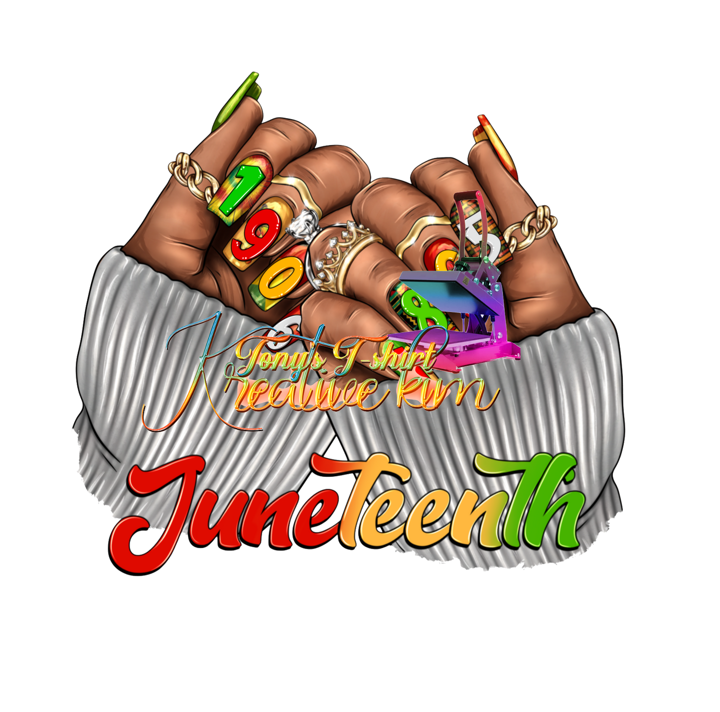 JUNETEENTH NAILS TRANSFER