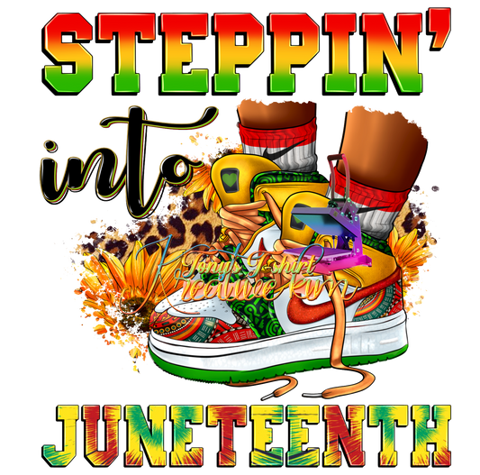 STEPPING INTO JUNETEENTH TENNIS SHOE