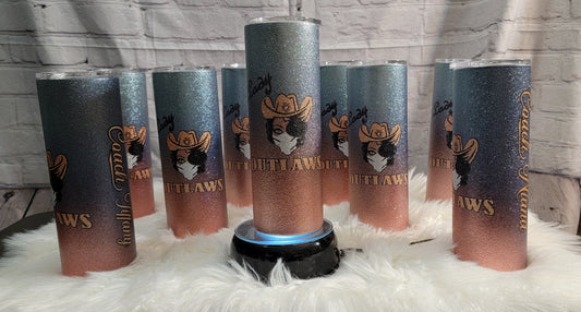 20 oz. Insulated Glitter Sublimation Tumbler