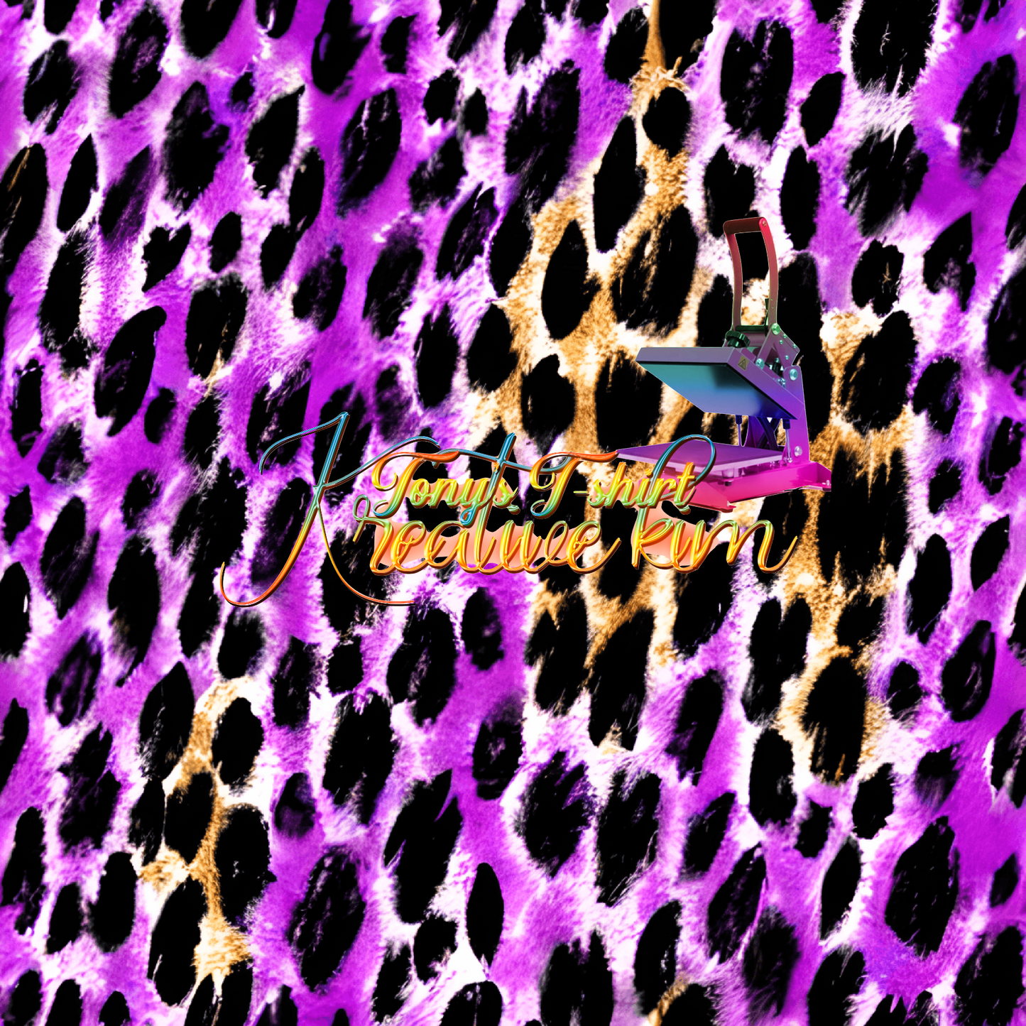 Purple and Gold Leopard 42