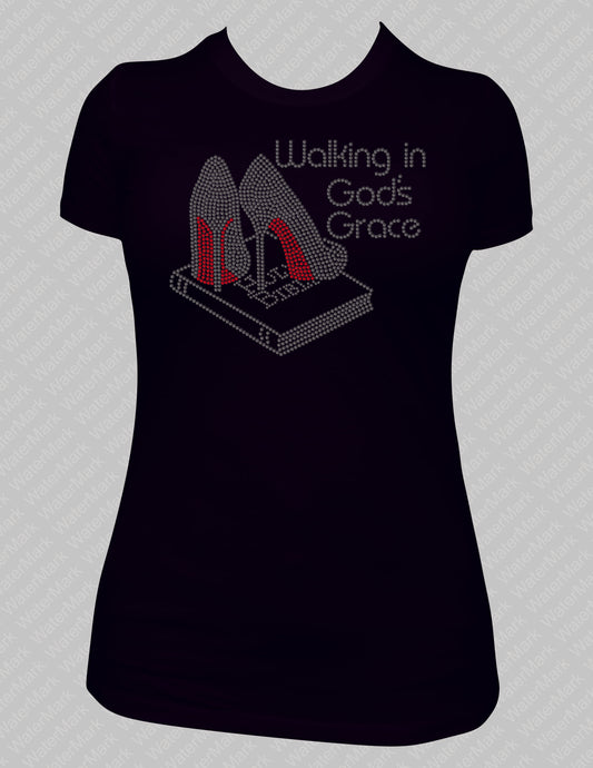 Walking in God's Grace Rhinestone shirt